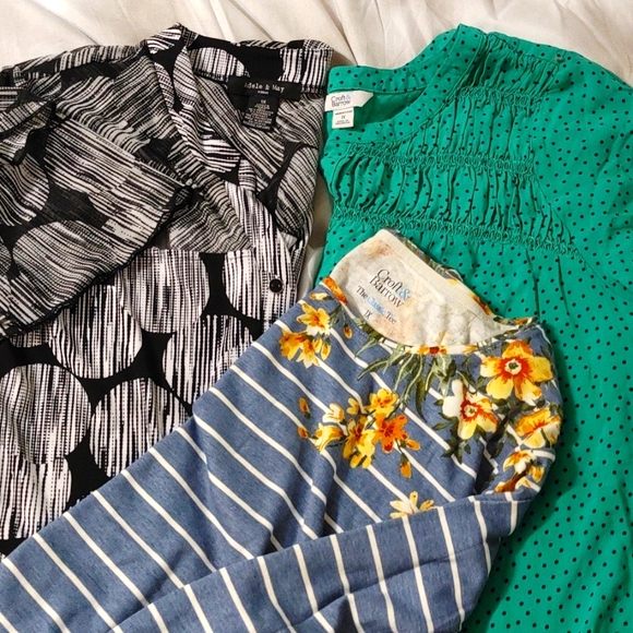 craft and Barrow Adele and May Croft & Barrow Tops - Bundle of three shirts size 1X. 1 NWOT and 2 Pre-owned.